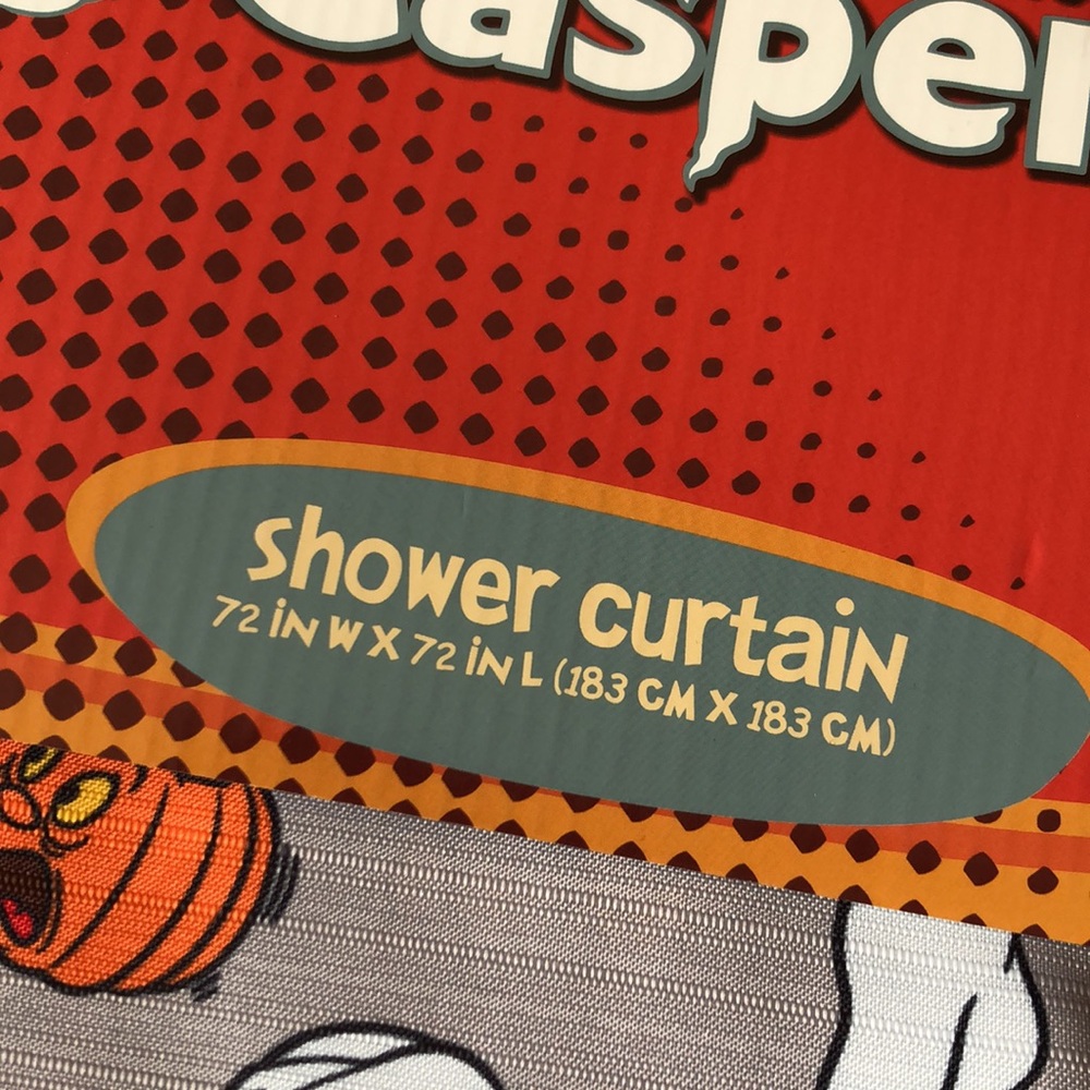 CASPER The Friendly Ghost HALLOWEEN Shower Curtain - Picture 2 of 7